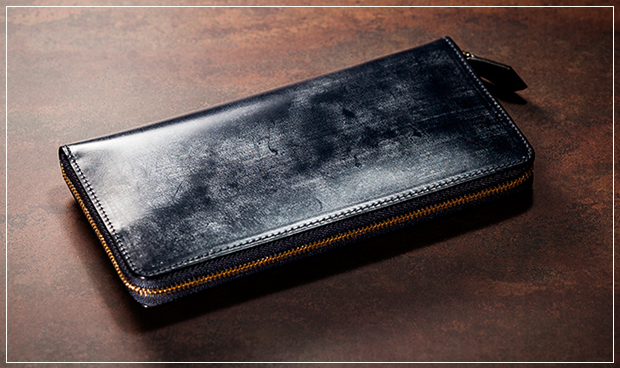 「匠」ロイヤルブラック★ 札入れ ★ ブライドルレザー 二つ折り長財布 ヌメ革 手縫い 手染め　メンズ財布 YKK 本革 長財布 匠」訳あり⁄新品 ☆ロイヤルブラック☆ ブライドルレザー 小銭入れ